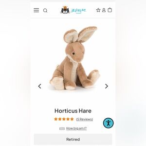 Jellycat Horticus Hare - RETIRED